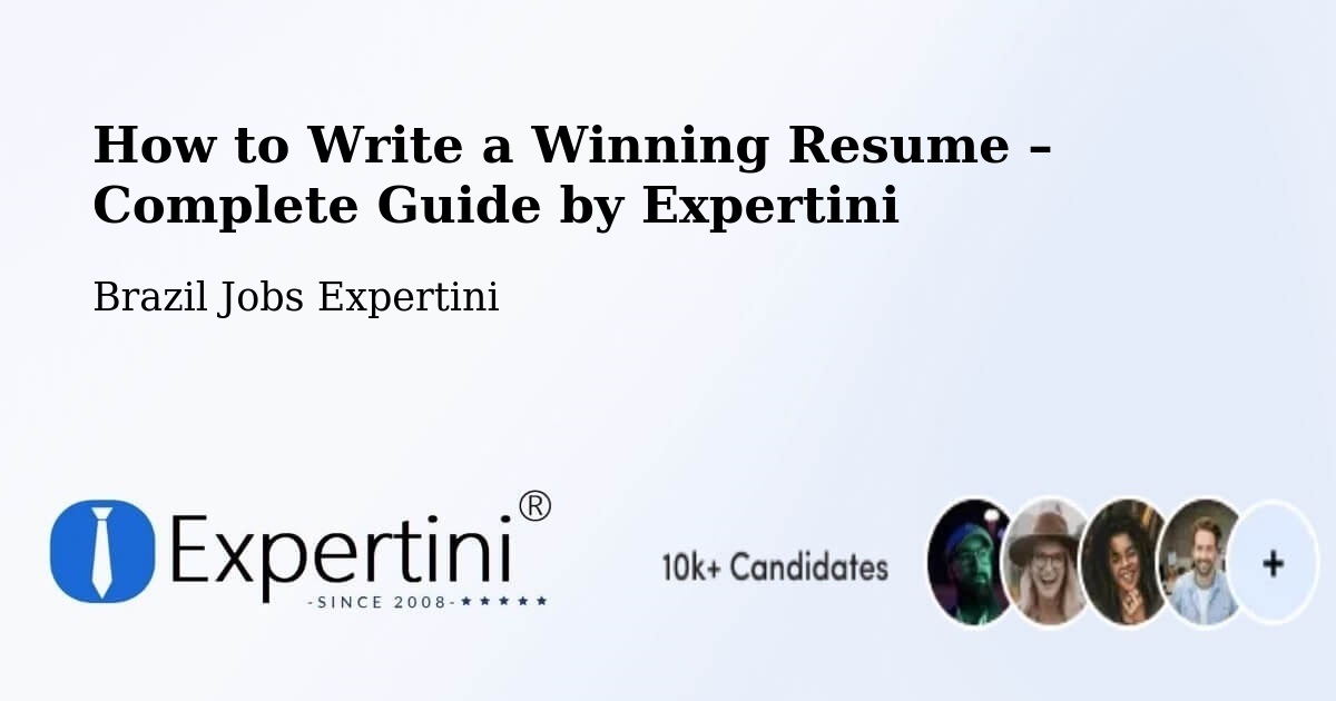 Resume Writing Guide for Job Seekers – Várzea Grande - Várzea Grande, Brazil Jobs Expertini